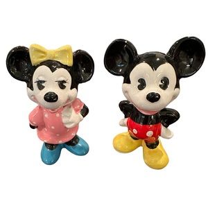 Vintage 1970’s Porcelain Mini & Mickey Mouse
